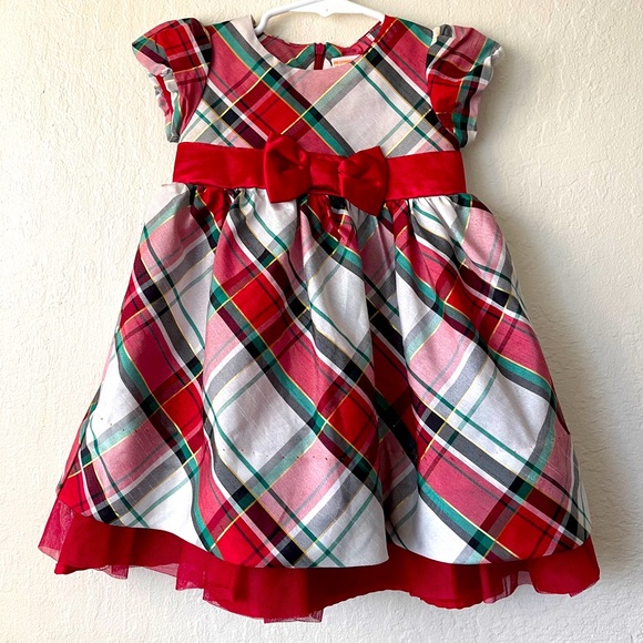 tiny baby christmas dress
